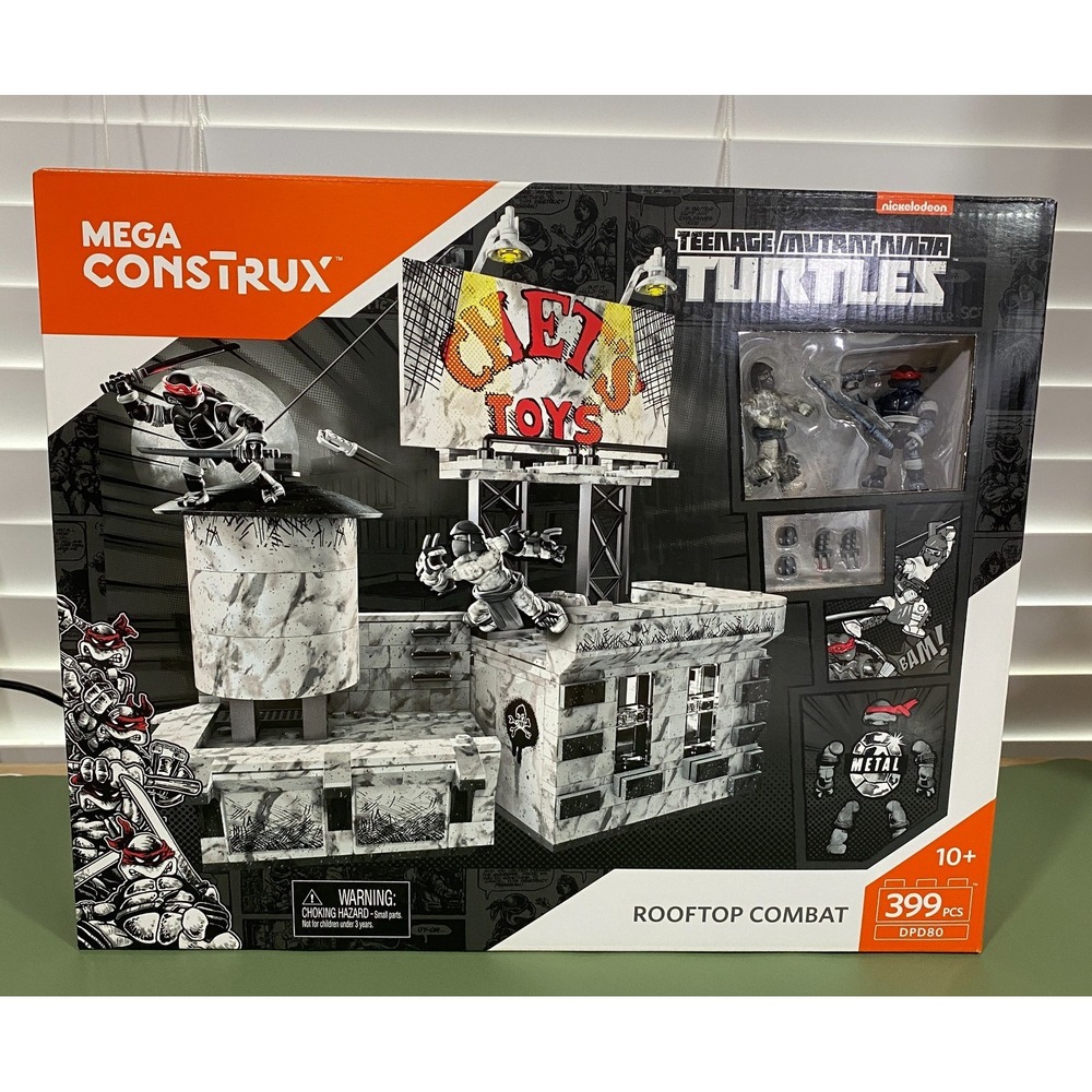 Mega Construx TMNT Rooftop Combat Building Set 399pcs DPD80 Collectors Set NIB